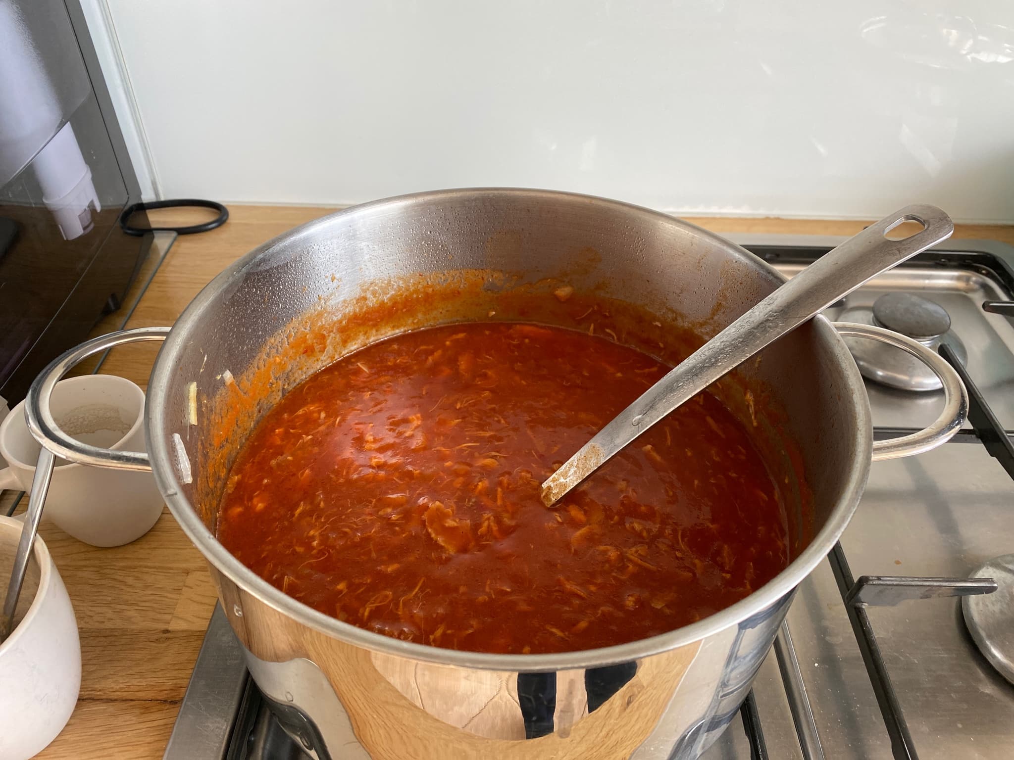 Chinese Tomato Soup, plated up