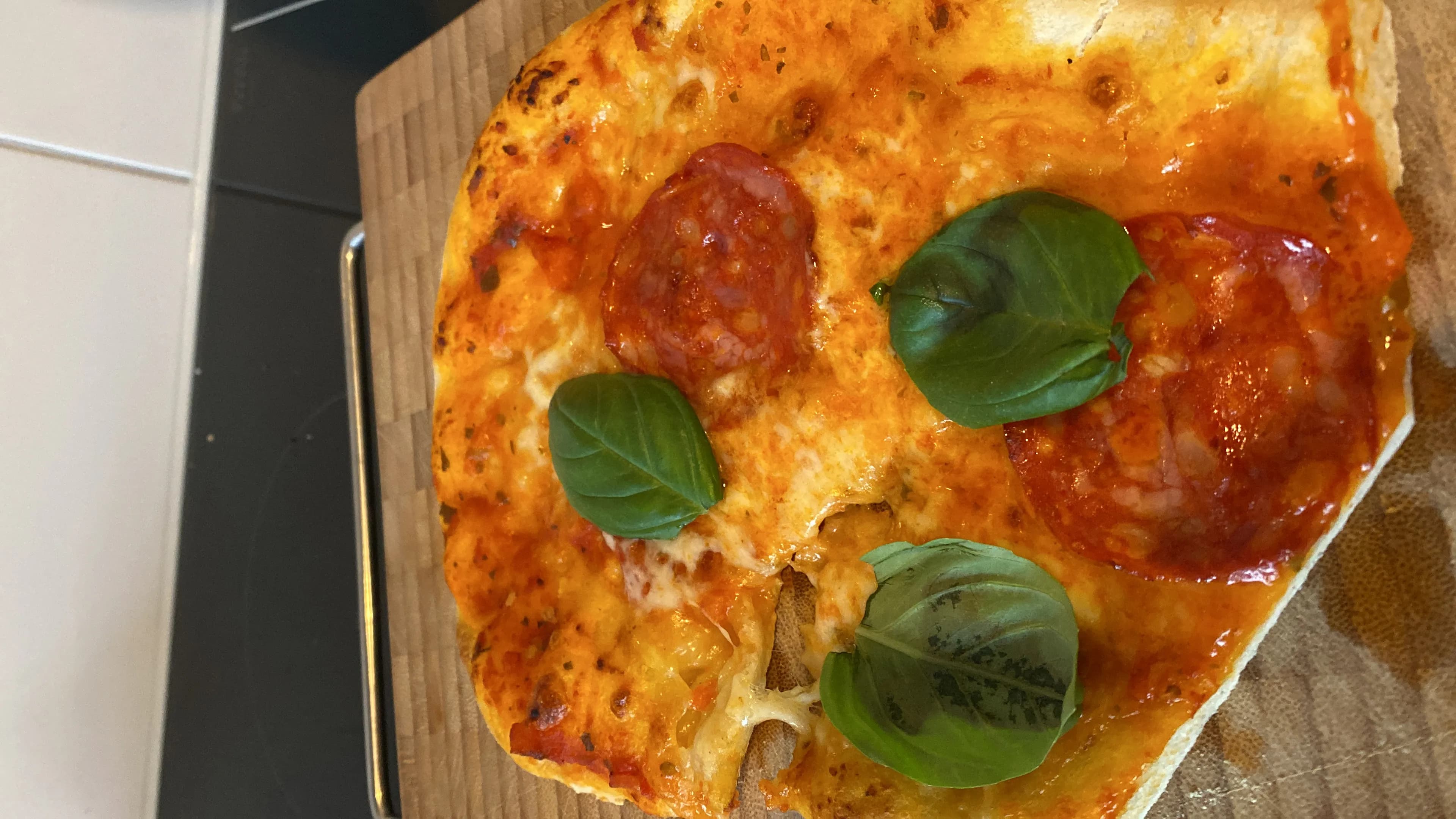 Pizza, plated up
